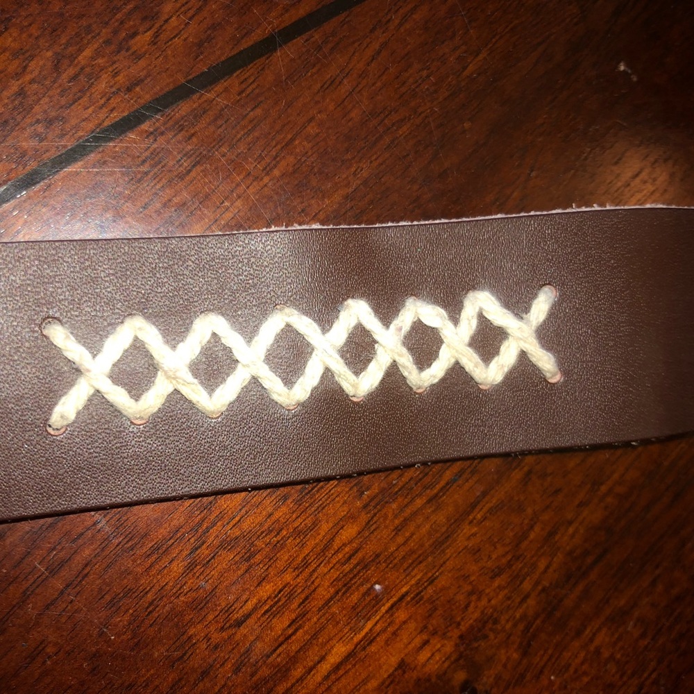 HANDSEWN Leather stitched Bracelet